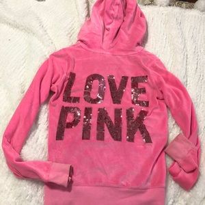 Pink hoodie